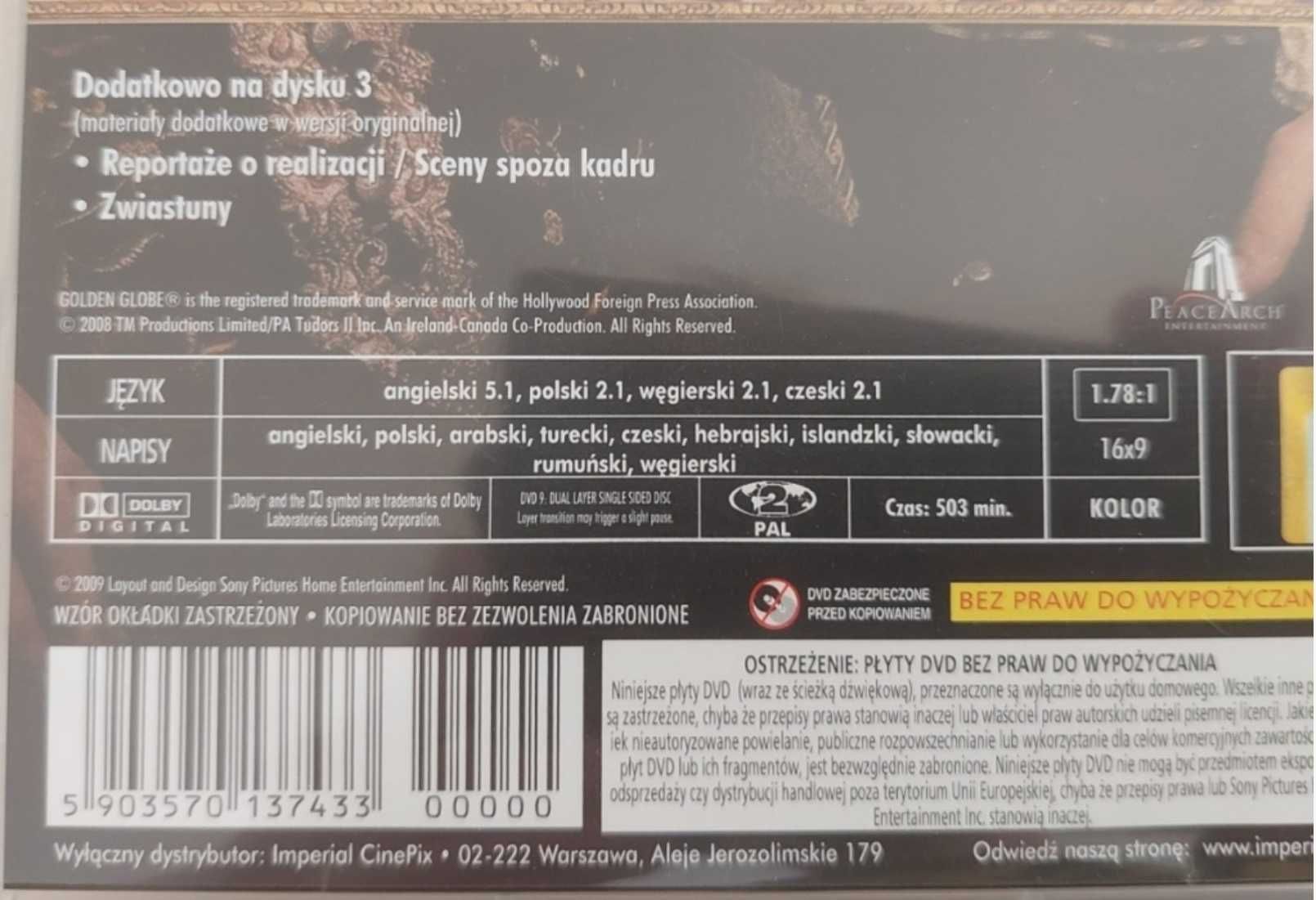 Dynastia Tudorów Sezon 2 3xDVD - PL