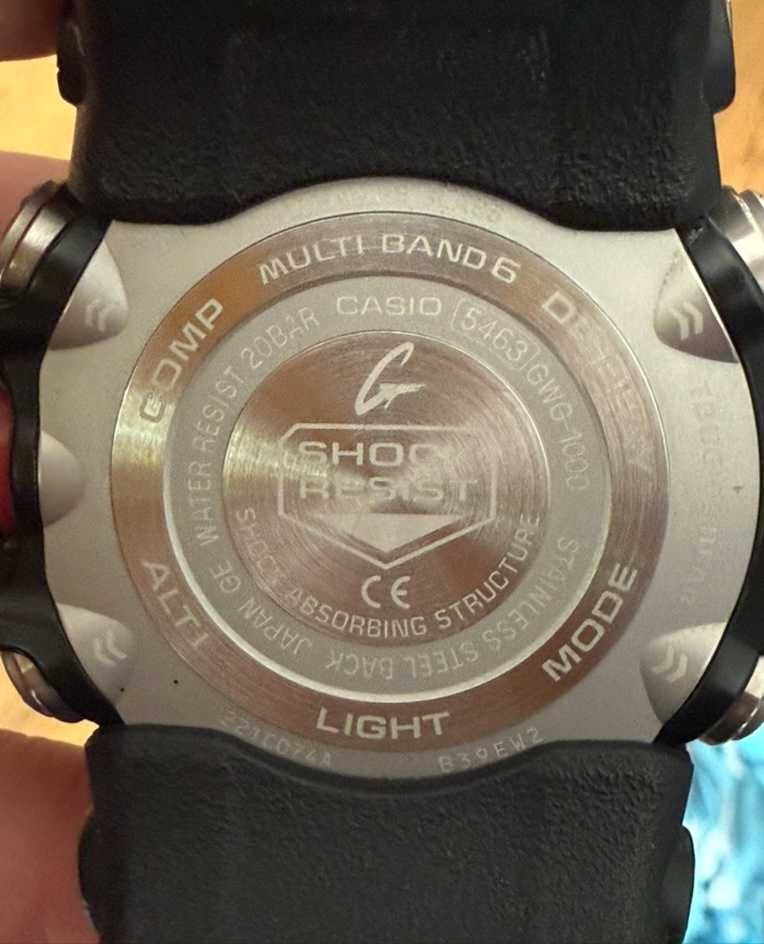 Zegarek Casio G-Shock GWG-1000-1A3JF Mudmaster Multiband 6 Radio Solar