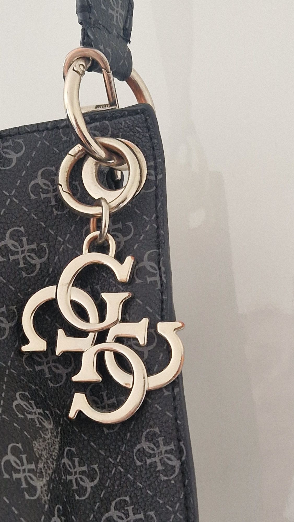 Guess torebka logo, na ramię, worek, listonoszka