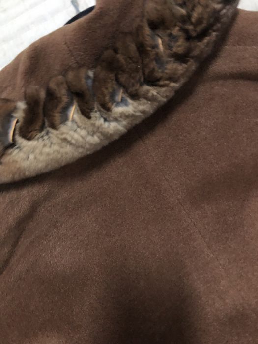 Maxi Coat/Casaco FENDI com detalhes de Chinchilla