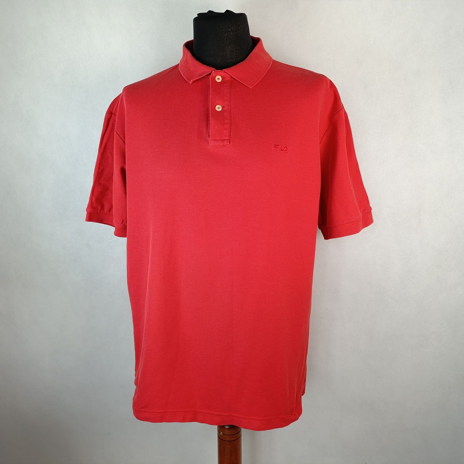 Koszulka Polo Czerwona Fila Męska XL
