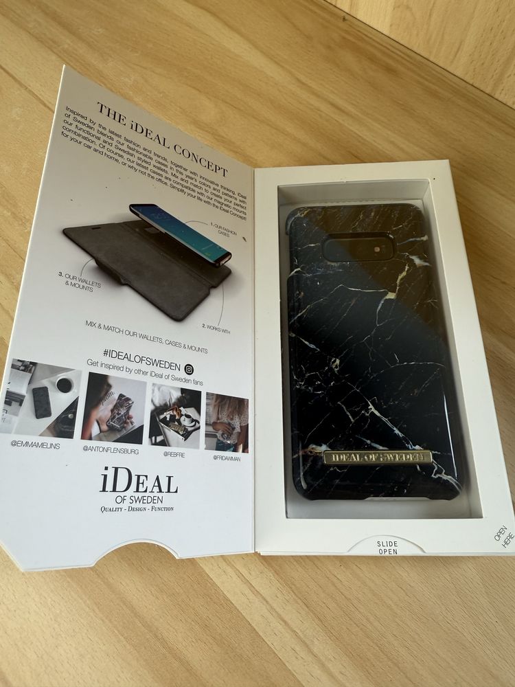 Etui do telefonu samsung galaxy S 10 E czarno złoty