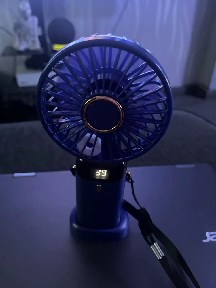 Ventilador Portatil 3 em 1 com Display Led