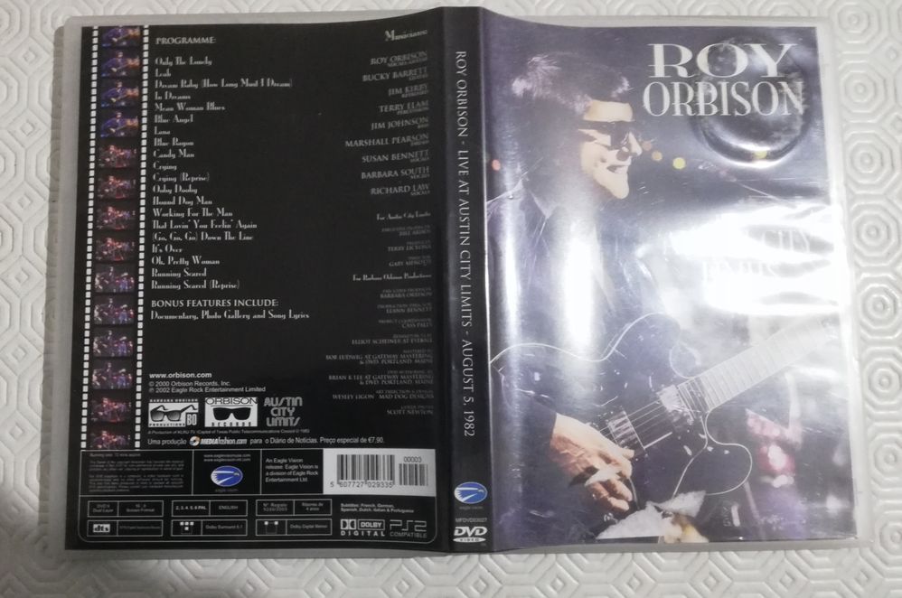 Dvd " Roy Orbison -Live at Austin City August 1982"