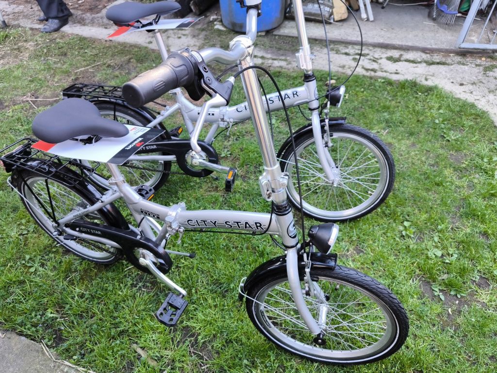 Jak nowy firmowy rower alumioniowy składak, składany z przerzutkami