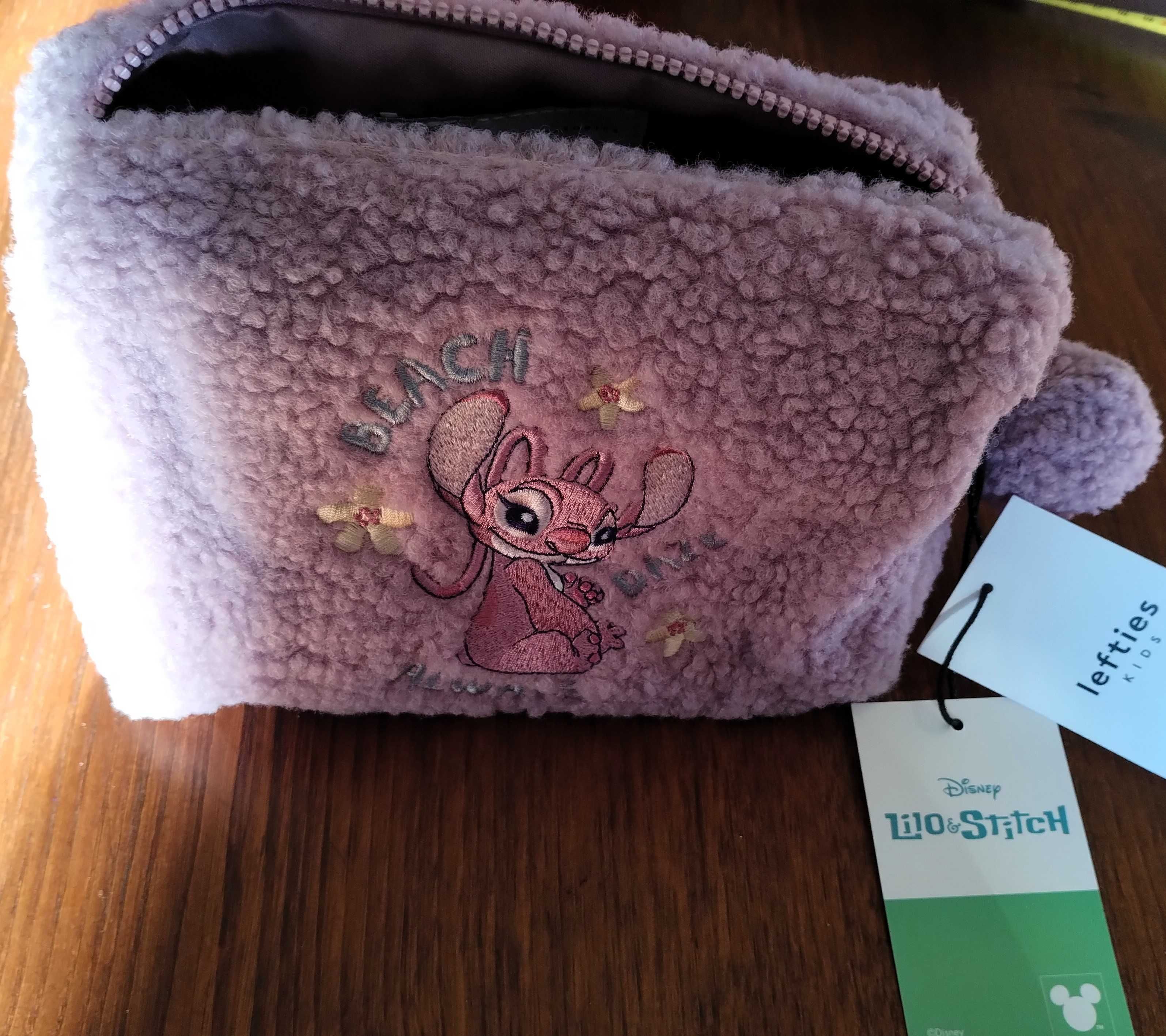 Bolsa Pochete Escola Pelucia Stitch DIsney Lefties