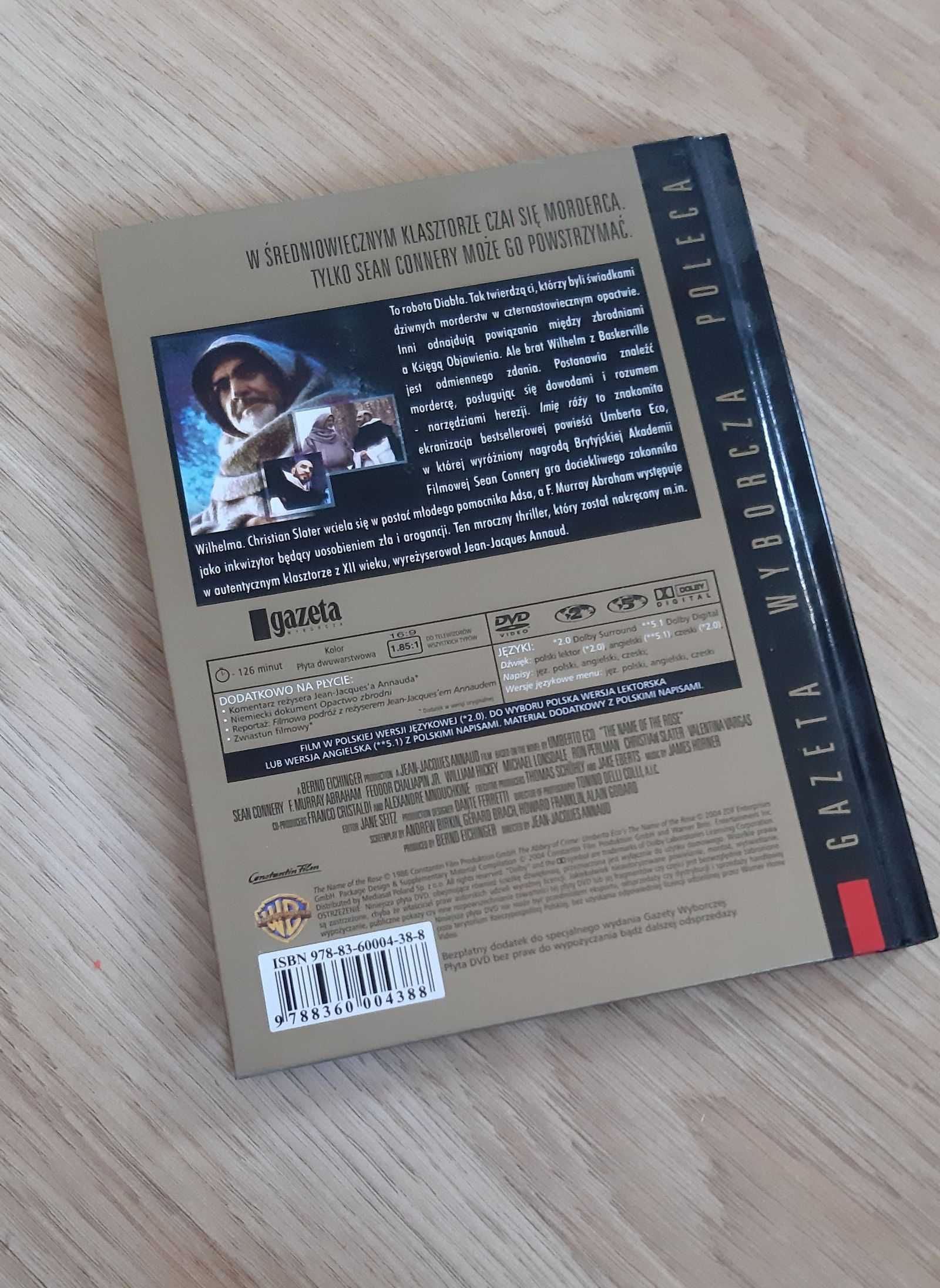 Film DVD Imię Róży. reż. Jean-Jacques Annaud. polski lektor