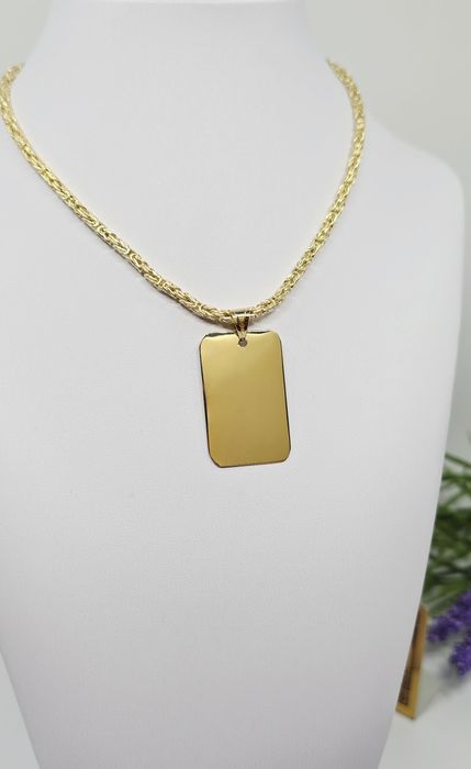 Złota zawieszka Nieśmiertelnik próba 585 14k