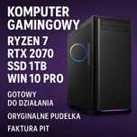 Komputer Ryzen 7 / RTX 2070 / SSD 1TB / RGB / Win10 Pro / Faktura VAT