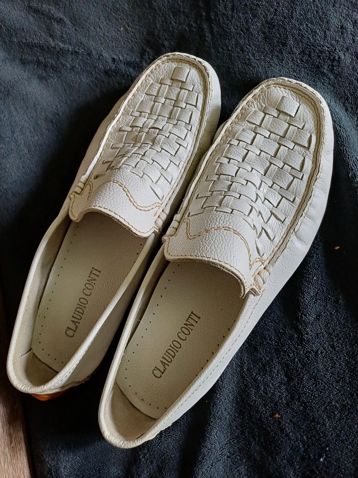 Мужские кожаные мокасины,45р