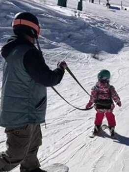 Uprząż do nauki jazdy na nartach, szelki, lejce dla dzieci NOWE