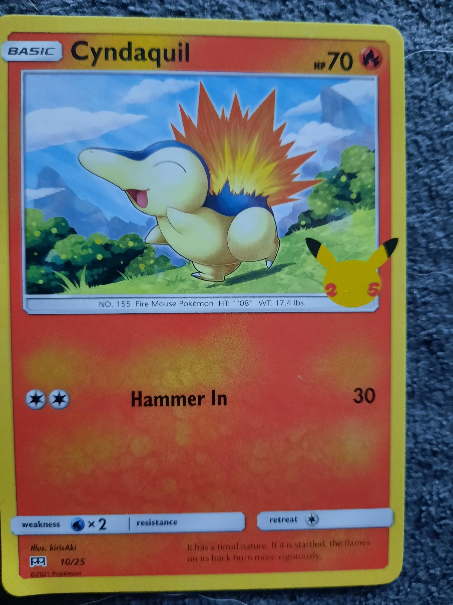 Karta pokemon Cyndaquil