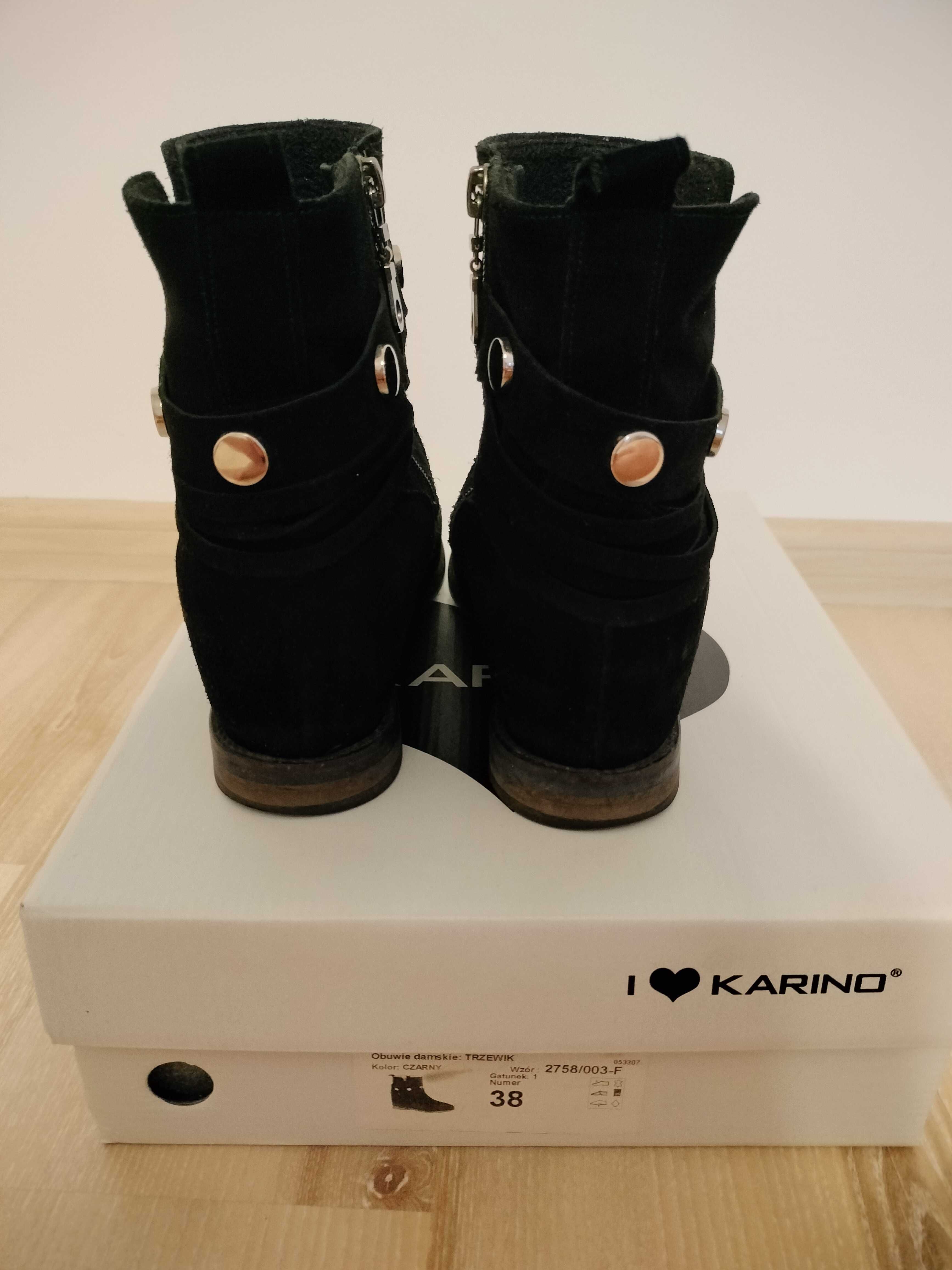 Botki zamszowe Karino 38