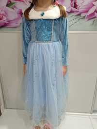 Strój kostium dla dziewczynki Elsa 140