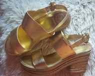 GUESS sandały Złote SKÓRA 38 Nowe