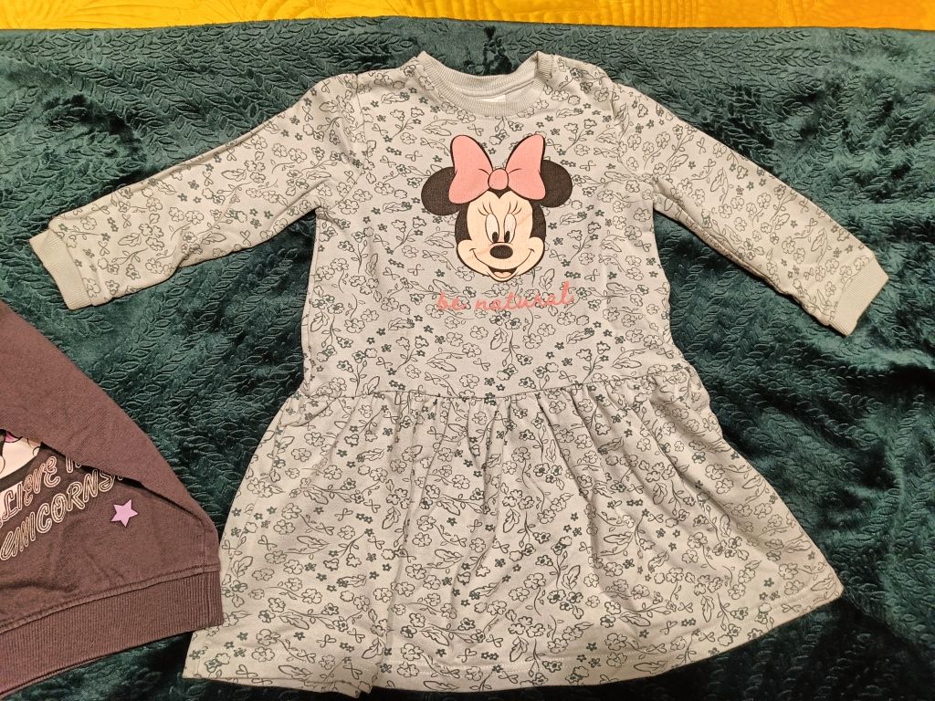 Bluza plus sukienka myszka Minnie Disney r 104