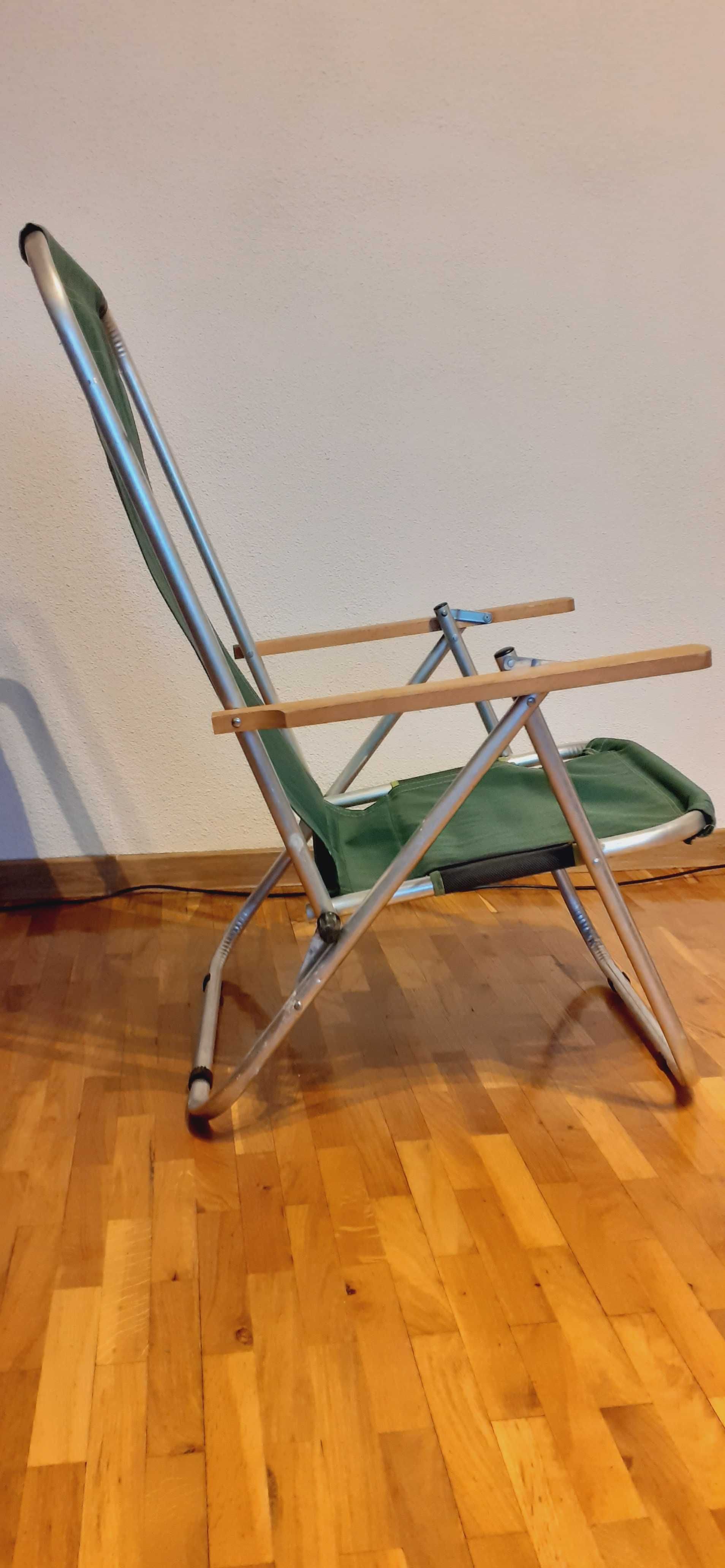 Fotel składany, leżak ogrodow, aluminiow rama-Olsztyn, cena za 2 szt.