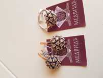 Продам Серьги, Серёжки, + Каблучка,Кольцо, Набор-Набір. Ср.925. Зл.375