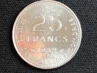 Comores - 25 Francs niquel 1982 - FAO - Programa Alimentar