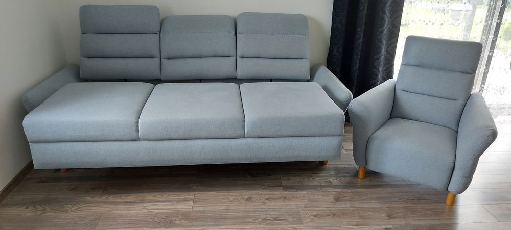 Sofa kanapa wersalka wypoczynek + fotel