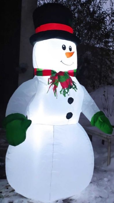 Dmuchany Bałwan 120 cm SEVICO LED •
Ozdoba Świąteczna Ogrodowa