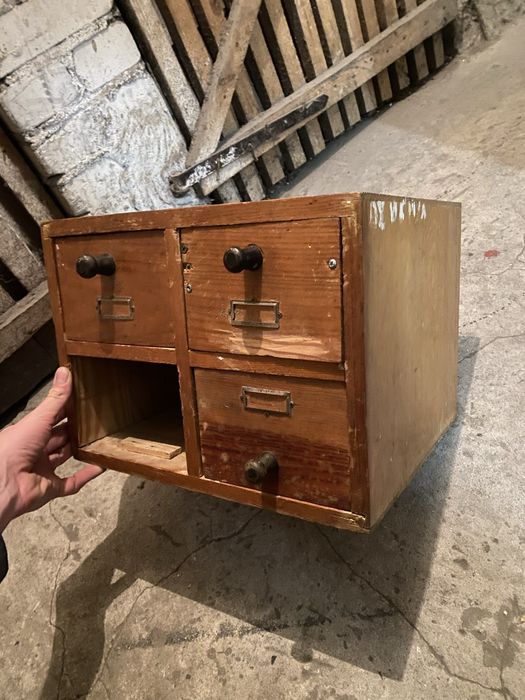 Szufladowiec prl regał vintage