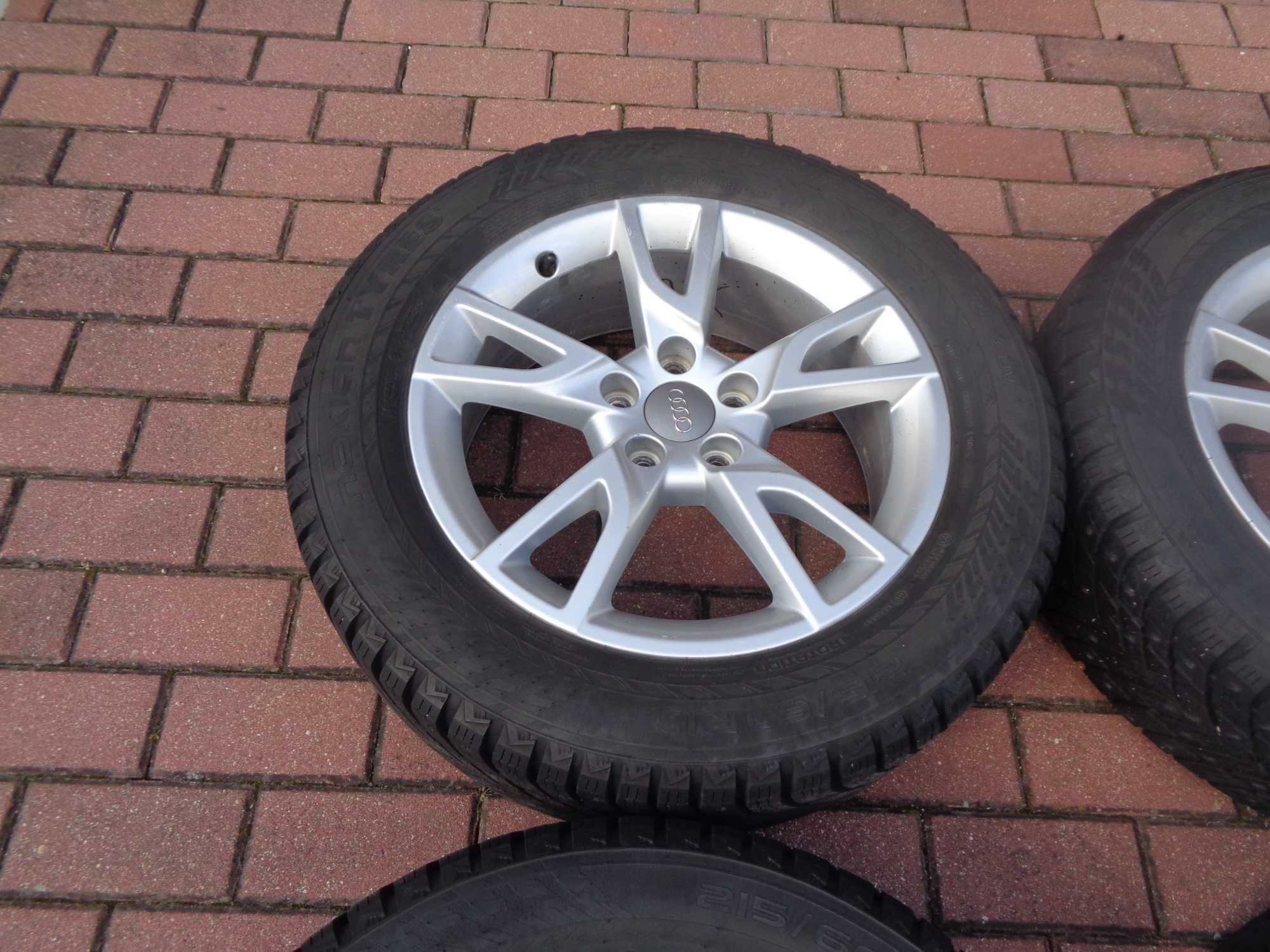 Alufelgi 17 Audi Q3 Vw Tiguan z oponami Nokian 215/60/17 8mm ORYGINAŁ