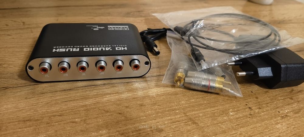 Аудіо декодер цифрового звуку з оптичного Toslink SPDIF в аналоговий 5