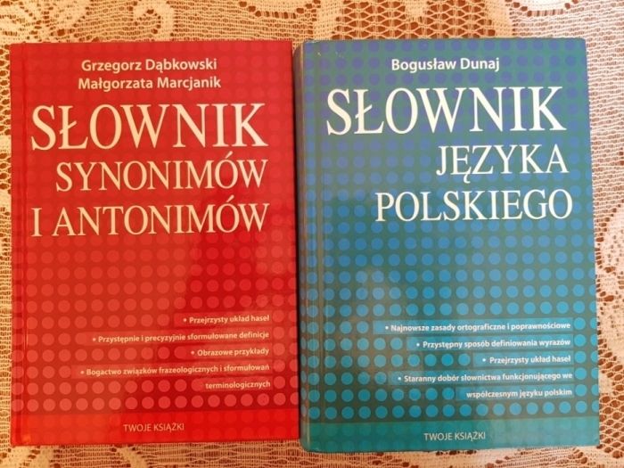 Słownik języka polskiego oraz synonimów i antonimów twoje książki
