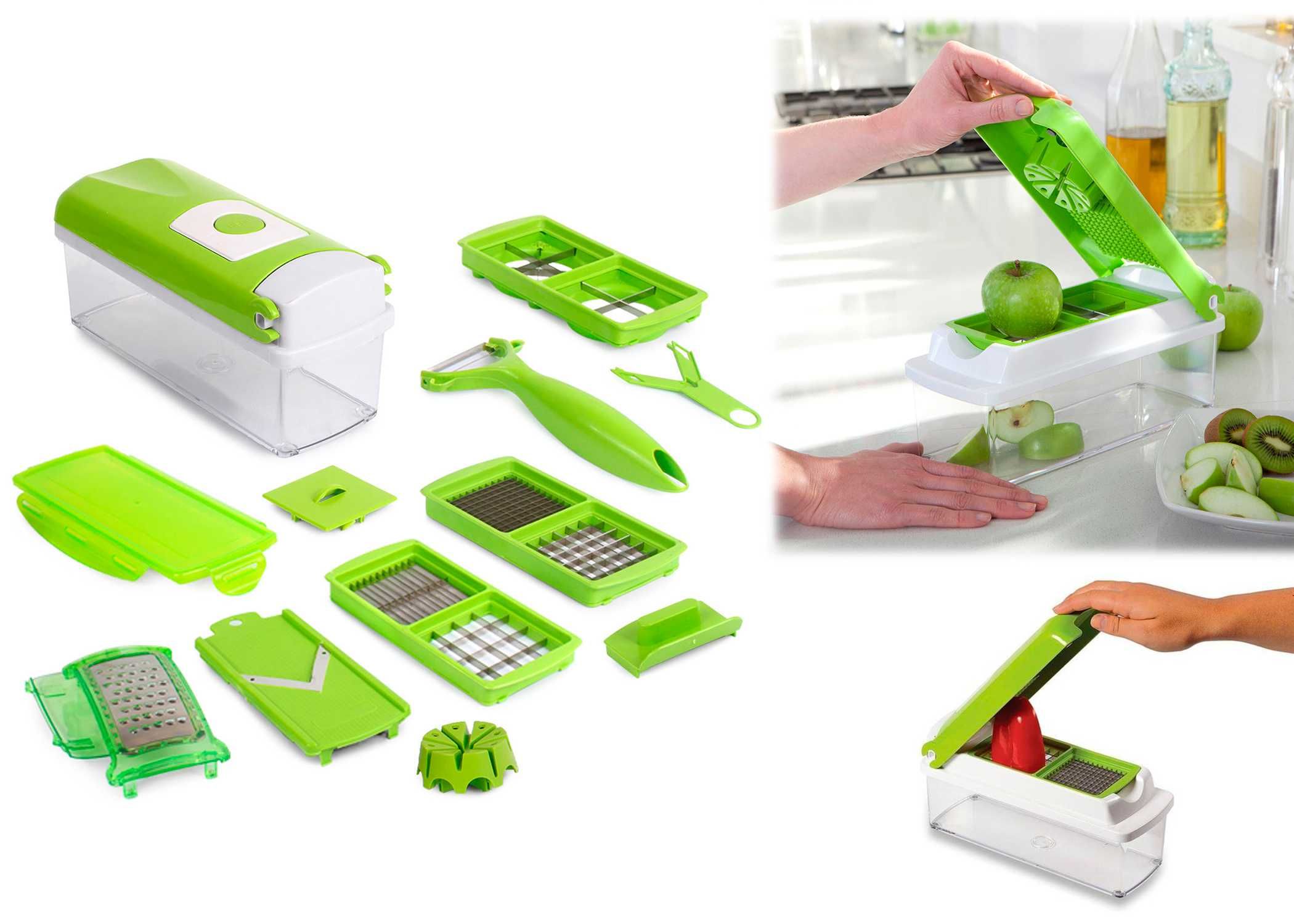 Овощерезка измельчитель найсер дайсер ручной портативный Nicer Dicer