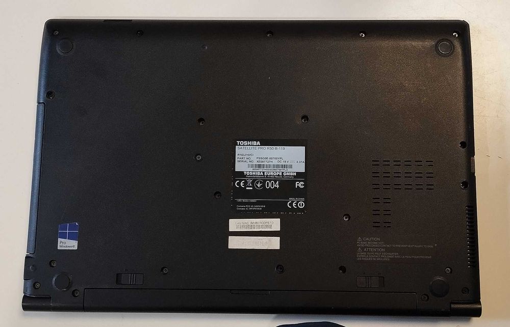 Laptop 15,6" Toshiba Satellite Pro R50-B