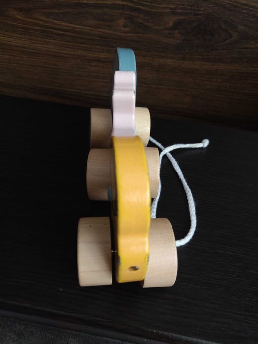 Деревянная каталка Viga Toys PolarB зверята (лев, лисичка. слон)