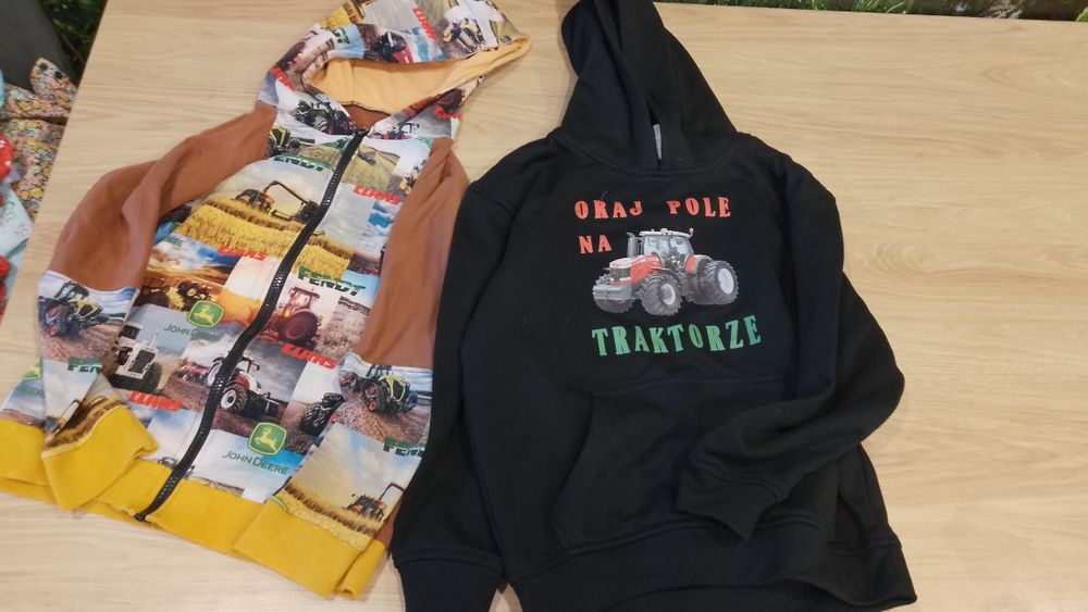 Bluzy traktor chłopięce 140/146