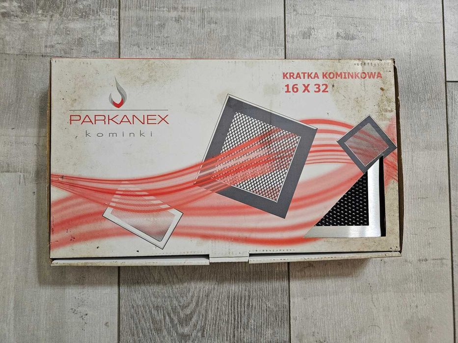 kratka kominkowa 16 x 32 chrom szlifowany stal szczotkowana parkanex