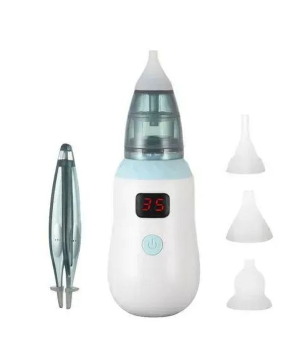 Аспіратор дитячий акумуляторний 2 в 1 з LED -  дисплеєм