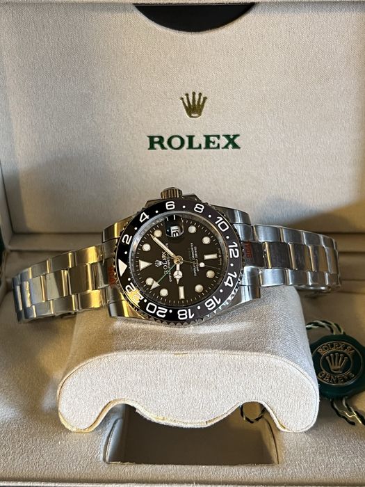 Rolex GMT Master 2 Silver/Black