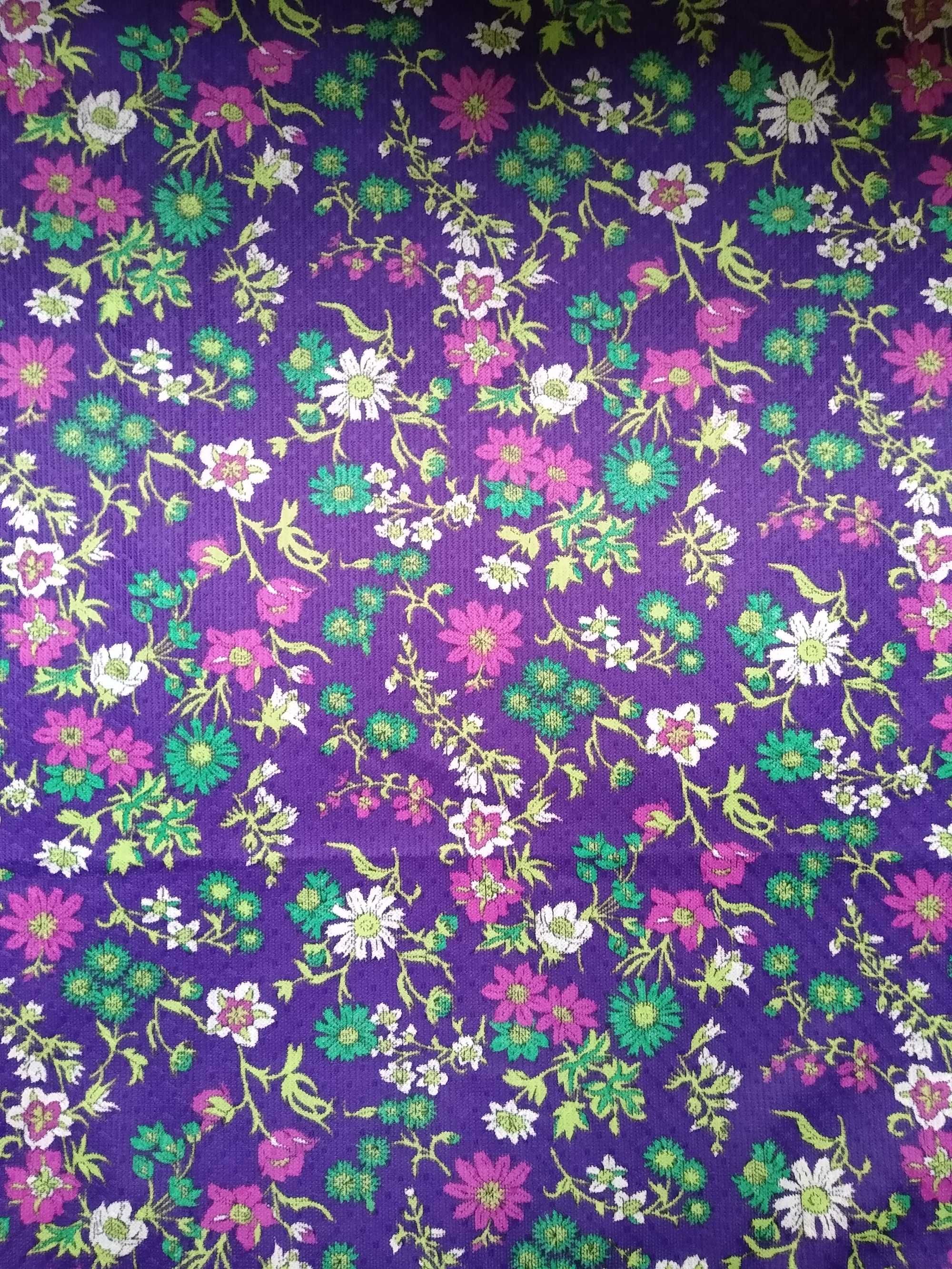 Materiały tkanina PRL retro