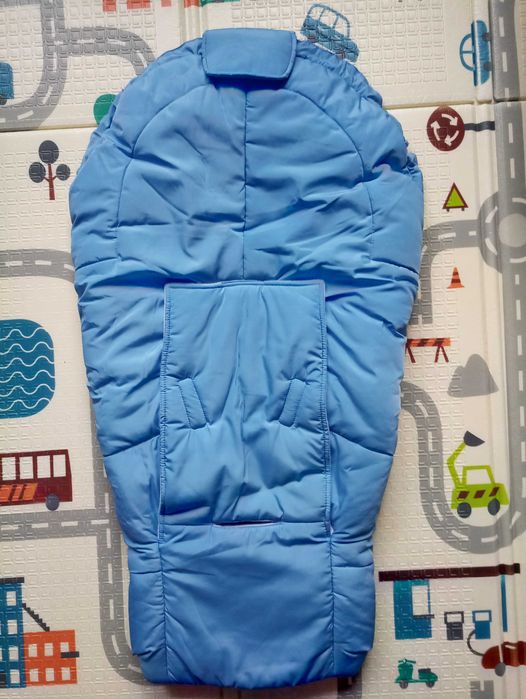 Конверт в автолюльку з прорізами для ременів "Ball" Mag Baby блакитний