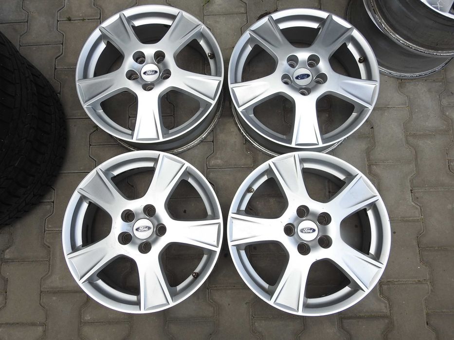 4x Alufelgi 17'' 6,5J 5x108 ET52,5 FORD OE piasta 63,4mm TPMS