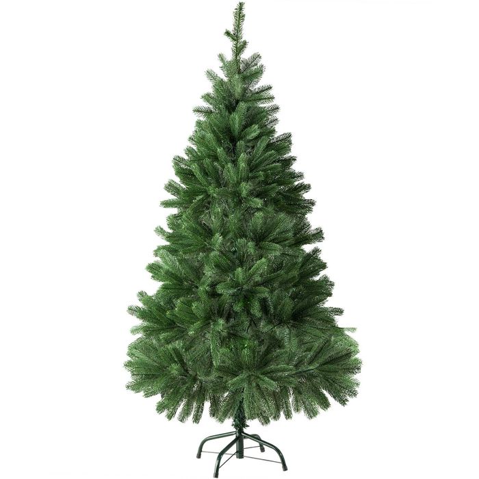 Choinka sztuczna, metalowy stojak formowana wtryskowo 140cm OUTLET