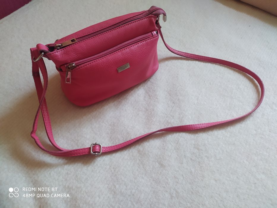 Torebka skórzana  Venezia listonoszka lekka wygodna bdb