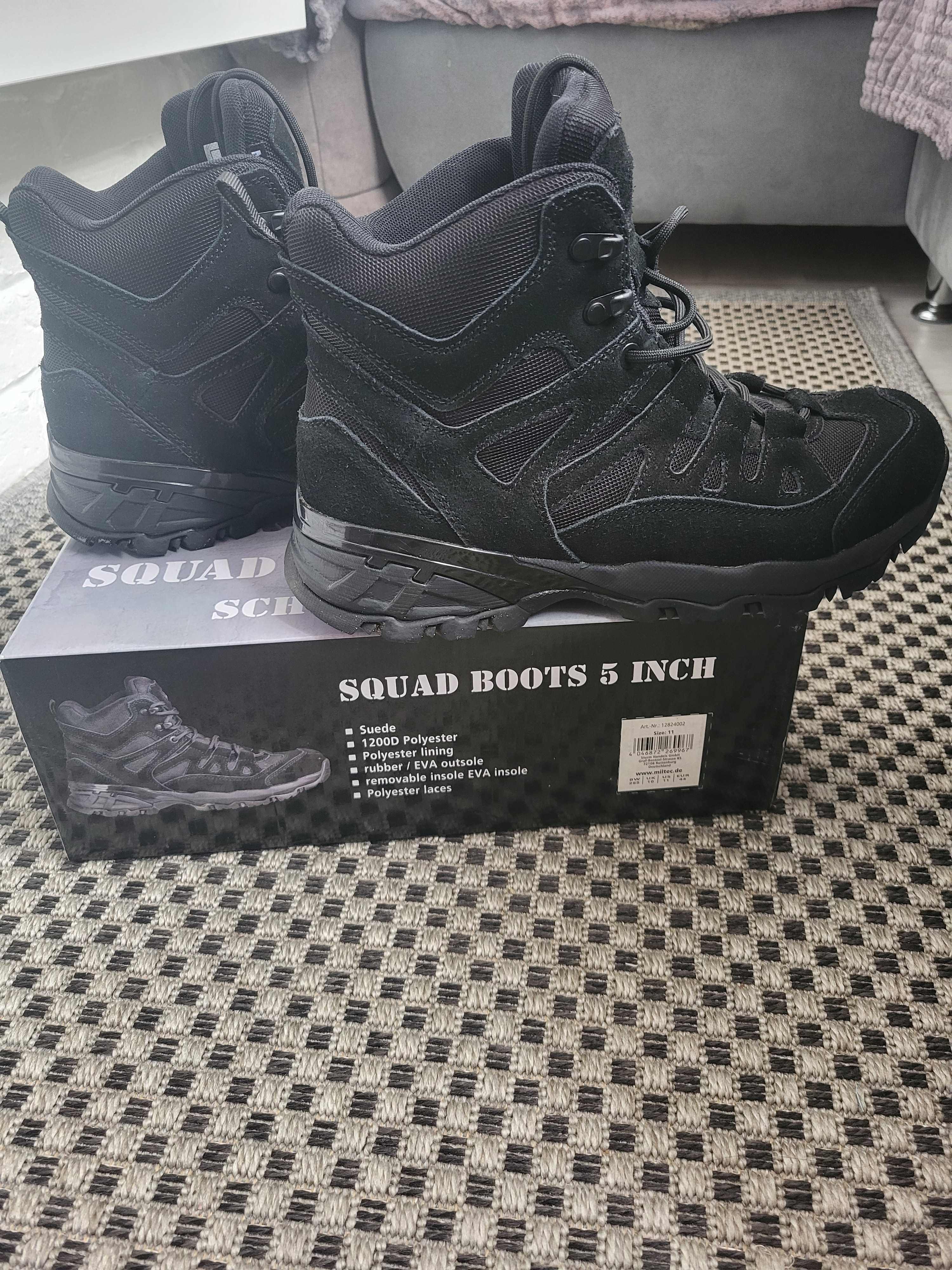 Ботінки чоловічі Mil-tec squad stiefel boots 5 inch black