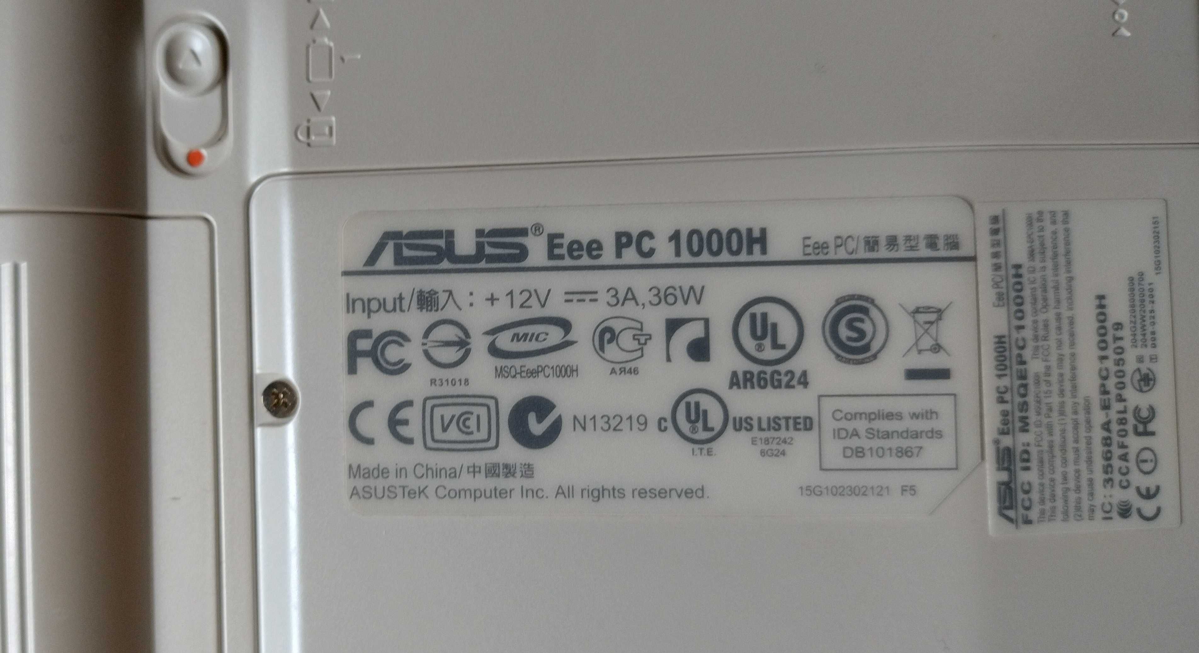 Netbook ASUS Eee PC 10,1"