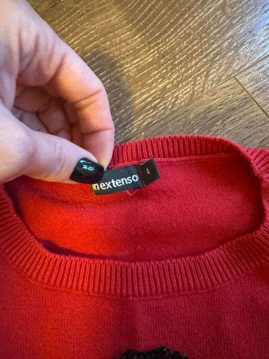 Новорічний светр на дівчинку, р. 92-104