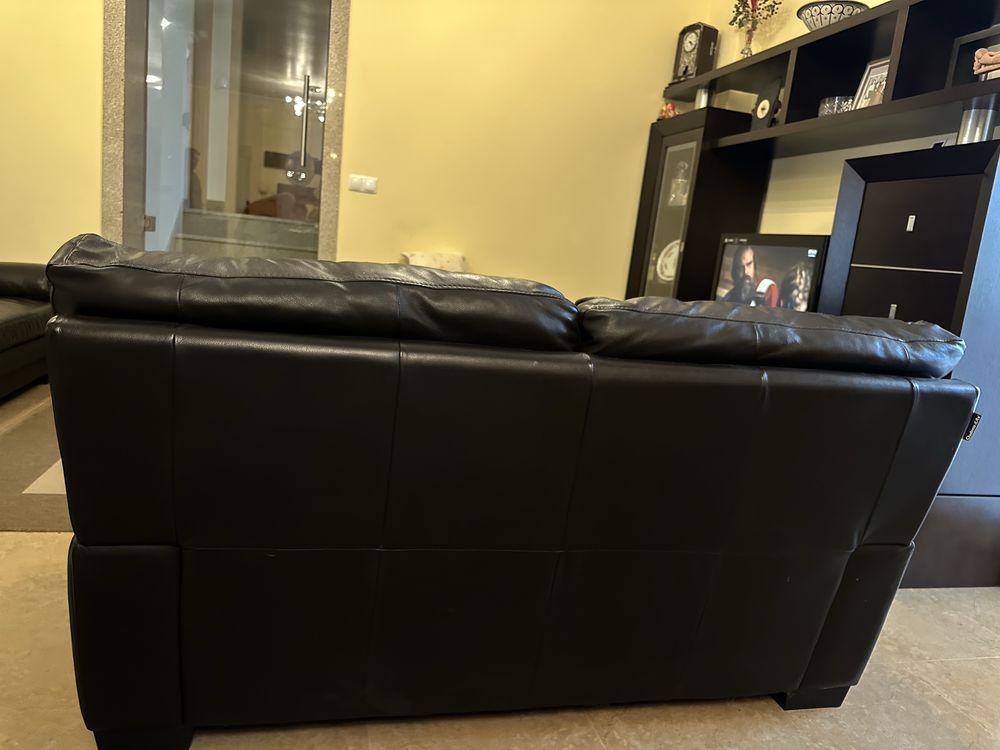 Conjunto de sofás em pele Chateau d’Ax