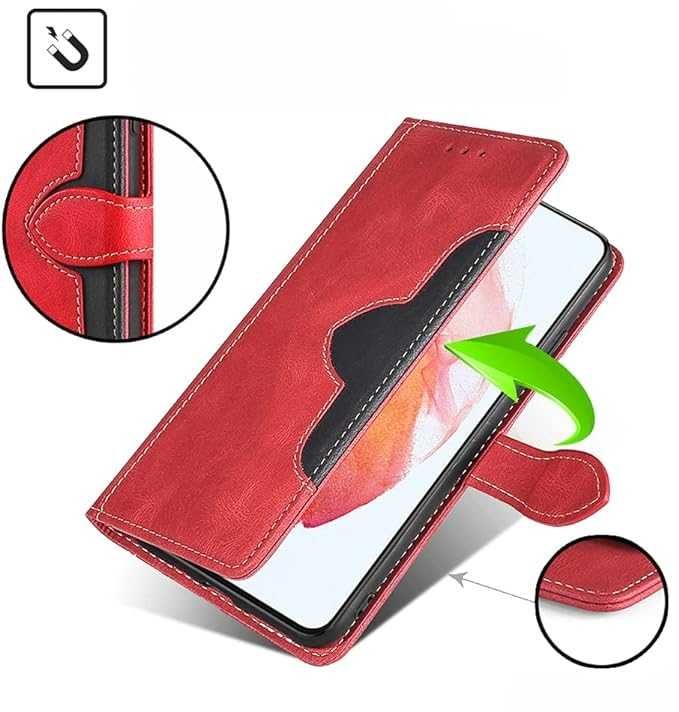 Etui z klapką BRAND SET do Samsung Galaxy M32 4G czerwony