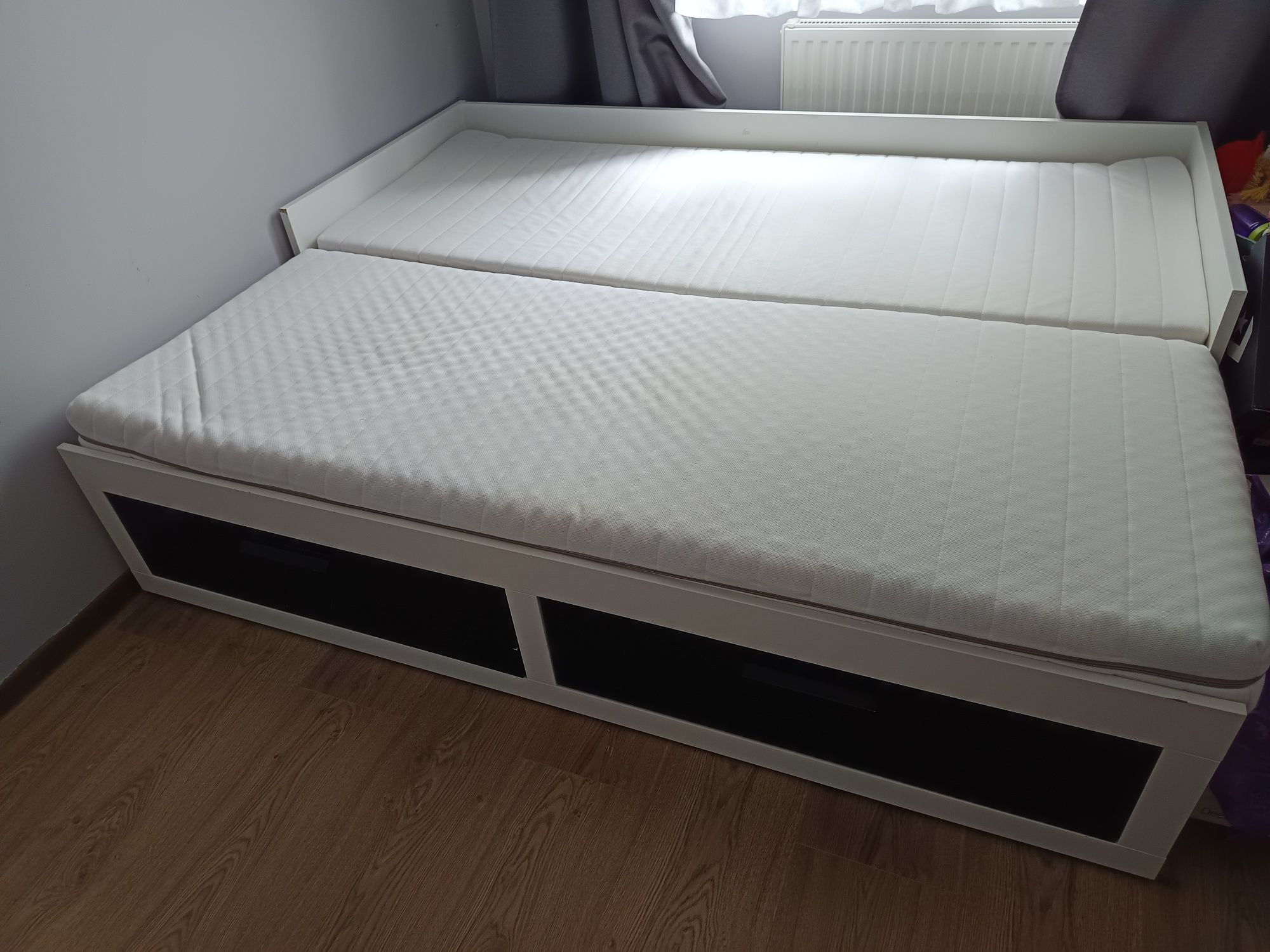 Łóżko Ikea Brimnes+2 materace