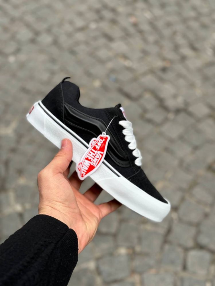 Vans Knu Skool Black Ванси олд кну скул чорні 2025 НАЛОЖКА