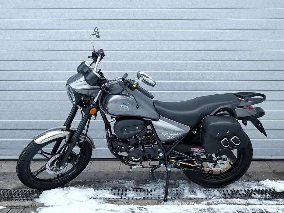 Romet SOFT Romet Sotf 50cc Chopper + sakwy na kat AM/ Dow.os. Dostawa pod dom