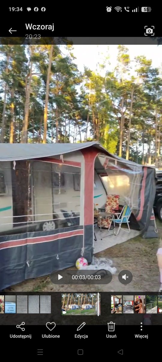 Przedsionek do przyczepy kempingowej